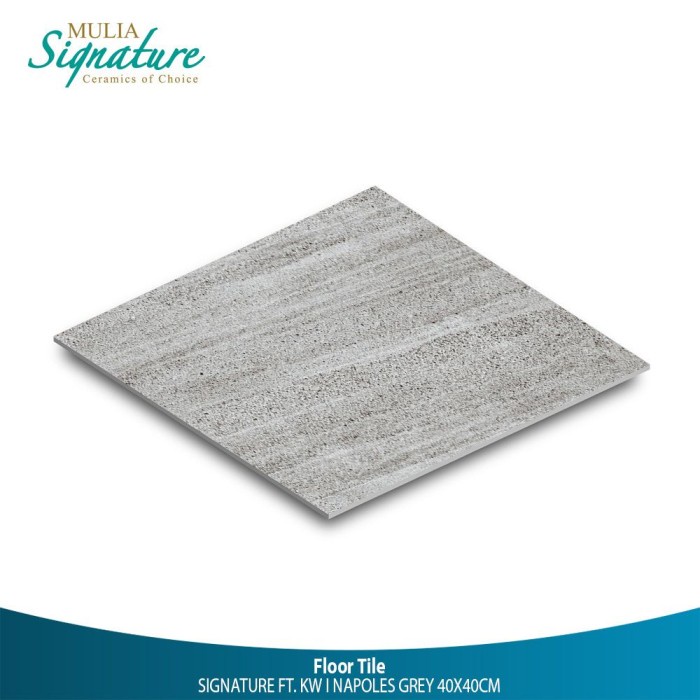 KERAMIK 40X40 NEPOLES GREY MATT - MULIA TILE