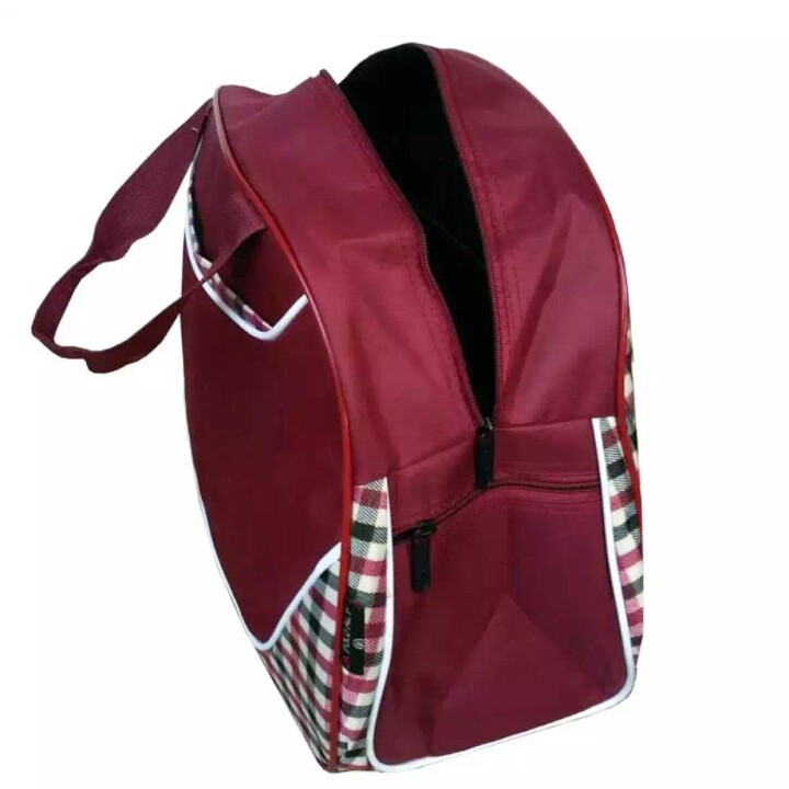 Fabella tas pakaian tas travel bag tas baju backpack -red