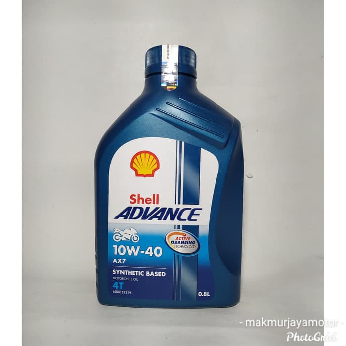 Shell Advance Ax7 10 40 4t 800ml Dijamin Asli Shopee Indonesia