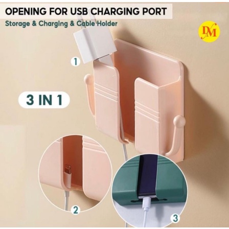 Holder dinding HP 2 KAIT MACARON gantungan HOOK kunci multifungsi / Holder Hp Dinding Tempat Cas HP Tempel