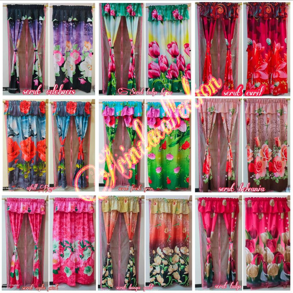 Gorden Serut Shaby / Gorden Serut Motif Bunga