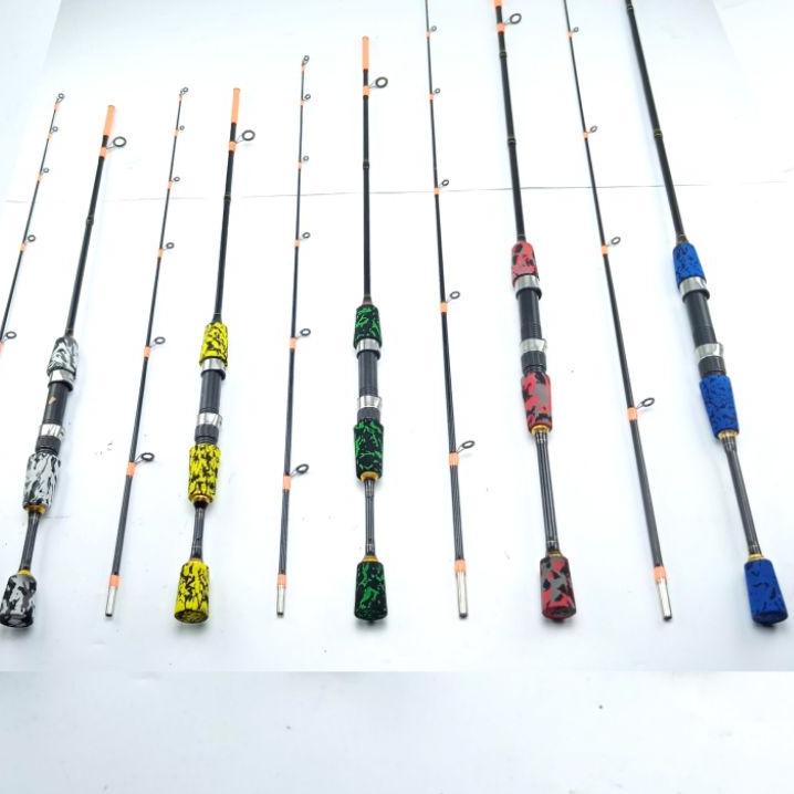 Stok terbatas.. satu set joran pancing ul ultralight lentur Spinning fiber solid murah kuat ajiro pe