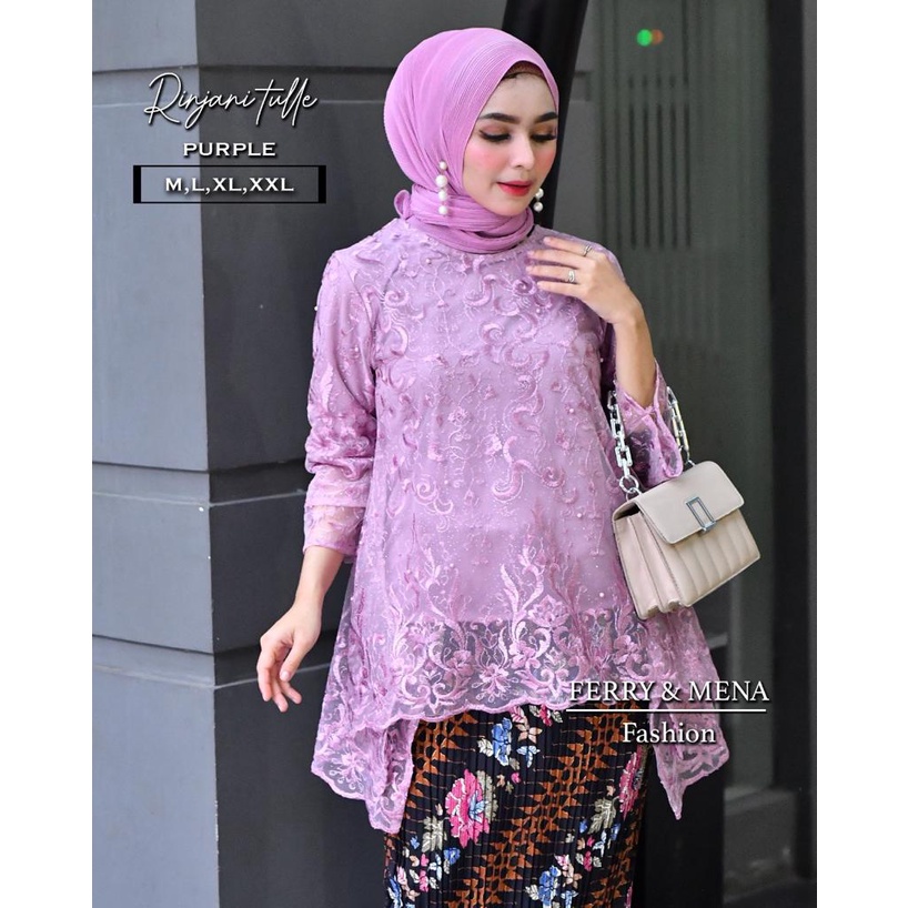 SET TULLE RIJANI//SETELAN  KEBAYA WISUDA WANITA//KEBAYA WISUDA//KEBAYA BRUKAT