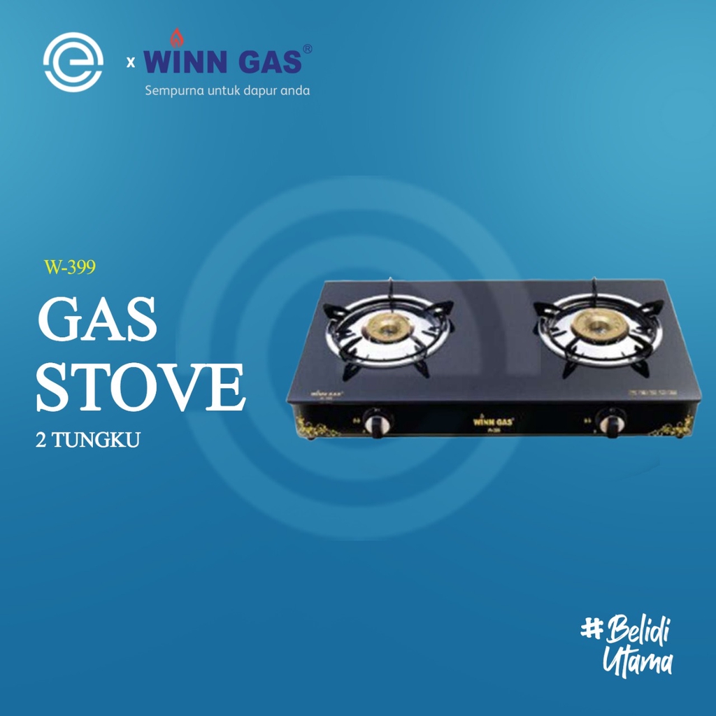 WINN GAS Kompor Gas Kaca W-399