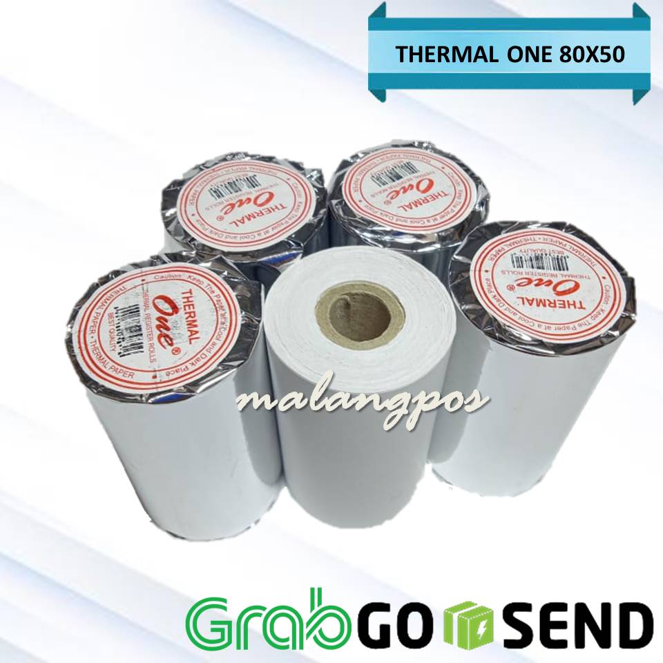 KERTAS STRUK KASIR THERMAL ONE 80X50 80X48MM KERTAS THERMAL PRINTER 80MM THERMAL