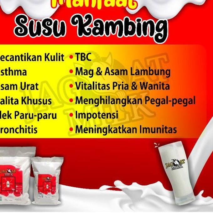 

Terbaik Susu Kambing Etawa 1kg Kemasan Almunium foil jagoat milk