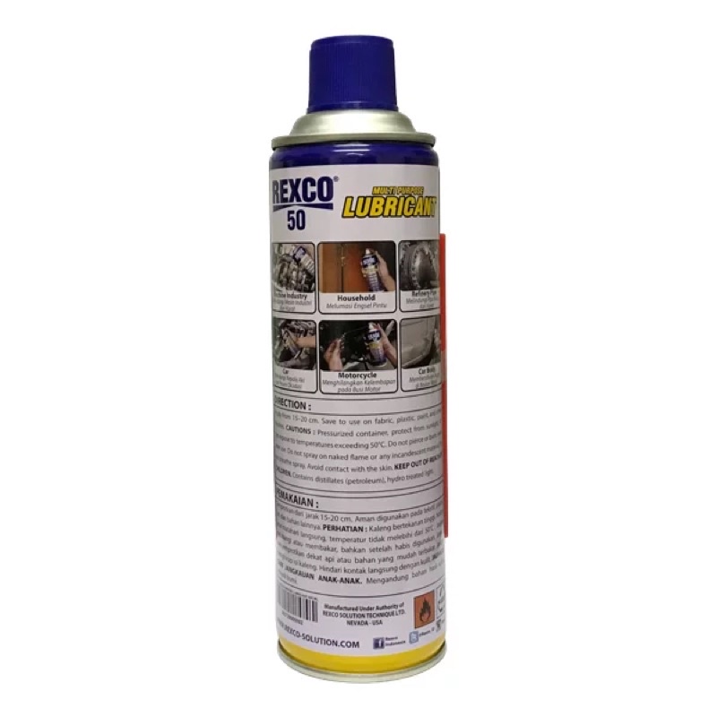 REXCO 50 LUBRICANT / PELUMAS SERBAGUNA ANTI KARAT 500ml