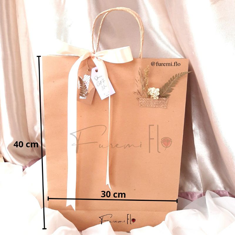Paperbag Rustic | Paper bag Aesthetic | Paperbag bunga