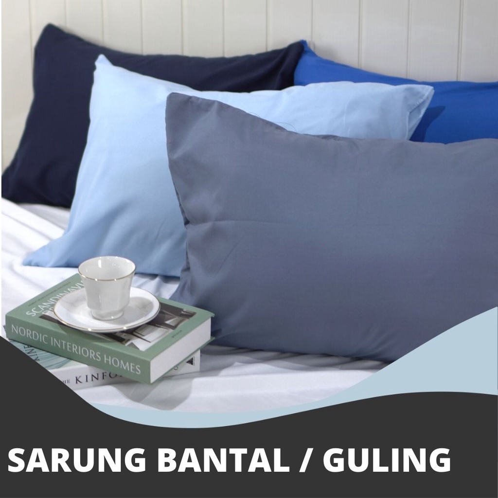 Sandy Collection - Sarung Bantal Polos - Sarung Guling Polos - Sarban 50 X 70cm - Sargul 40 X 100cm