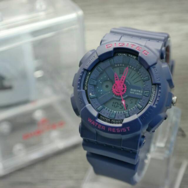Best Seller Jam Tangan Sporty Wanita Digitec DG-2063 Blue List Pink Original
