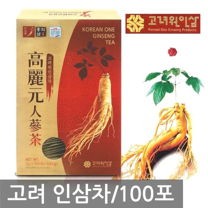 

Korean One Red Ginseng Tea 100 teabags teh ginseng murah meriah - tth1681