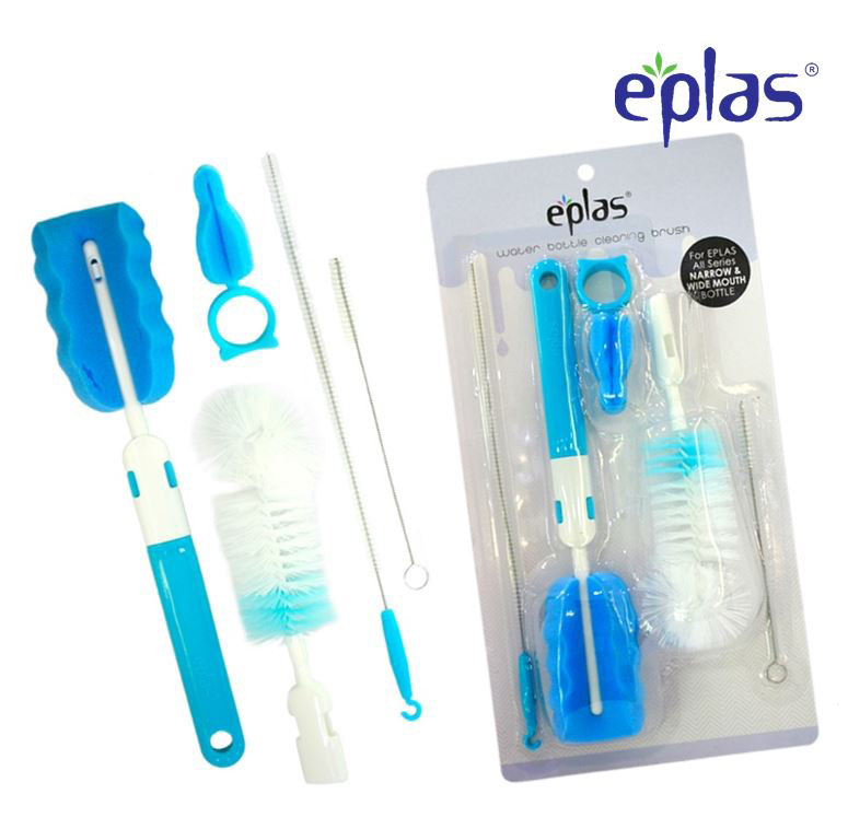 EPLAS Baby Bottle Cleaning Brush Set (5pcs), Tumbler Brush, Berus Botol, Bottle Accessory, BPA Free