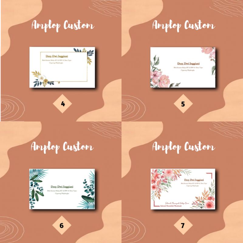 

[PRINT] CETAK AMPLOP KONDANGAN/UNDANGAN CUSTOM NAMA DAN ALAMAT MURAH