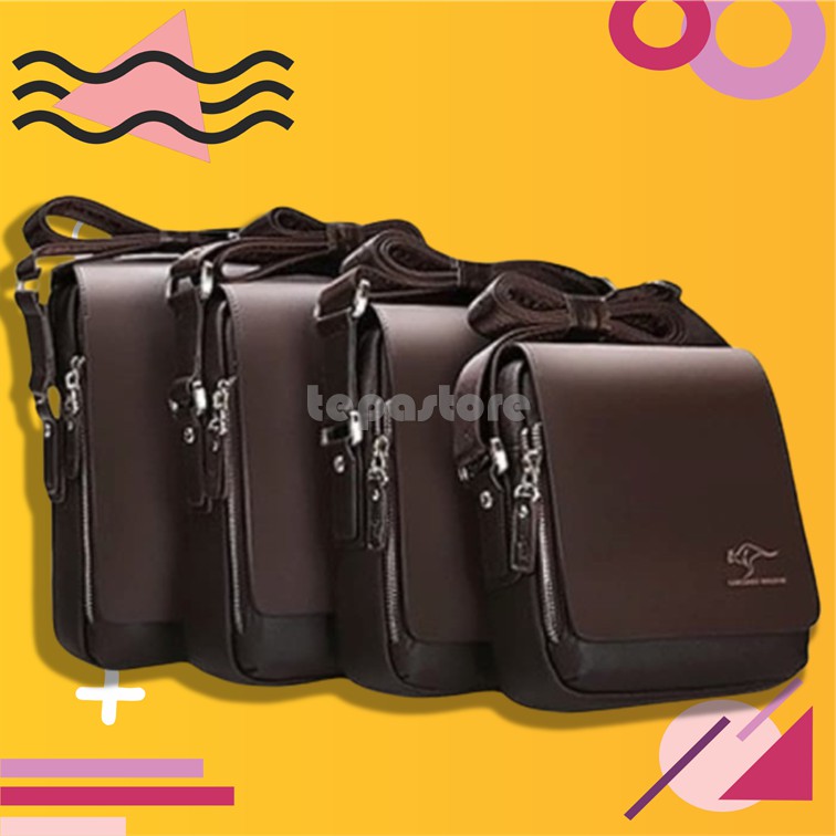 Tas Selempang Pria Cross Shoulder Sophie Martin Hitam Oberon T4990B5 Kerja Kantor Murah Bag Import