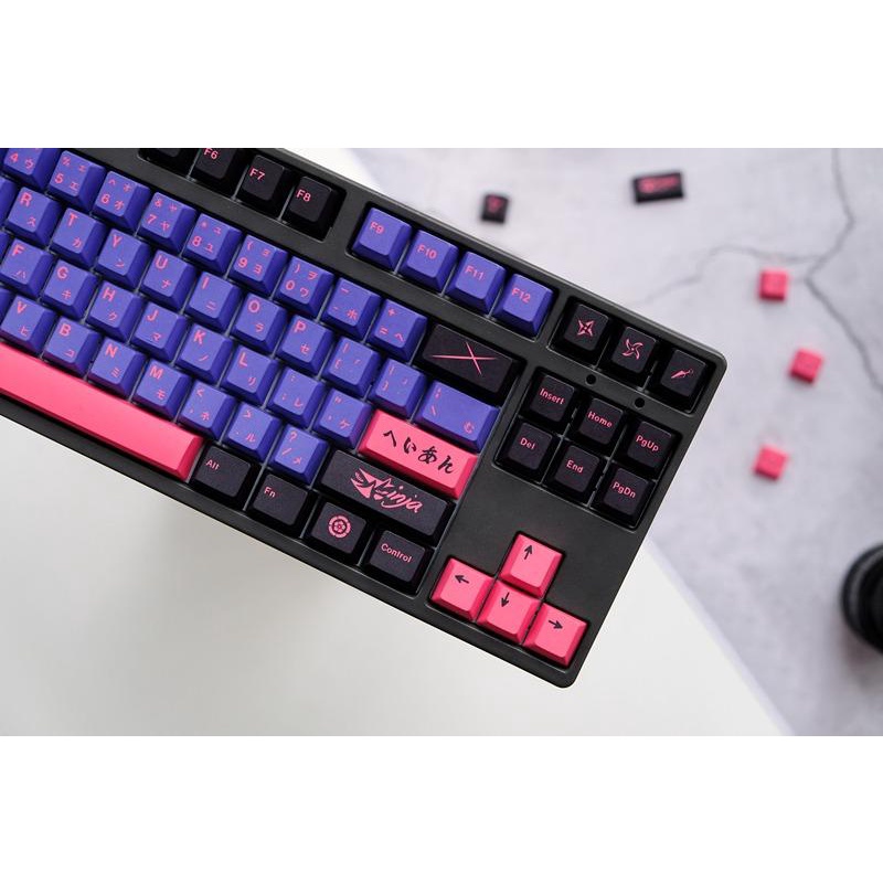 Titan Nation Ninja PBT Dyesub Keycaps 129 Set Cherry Profile