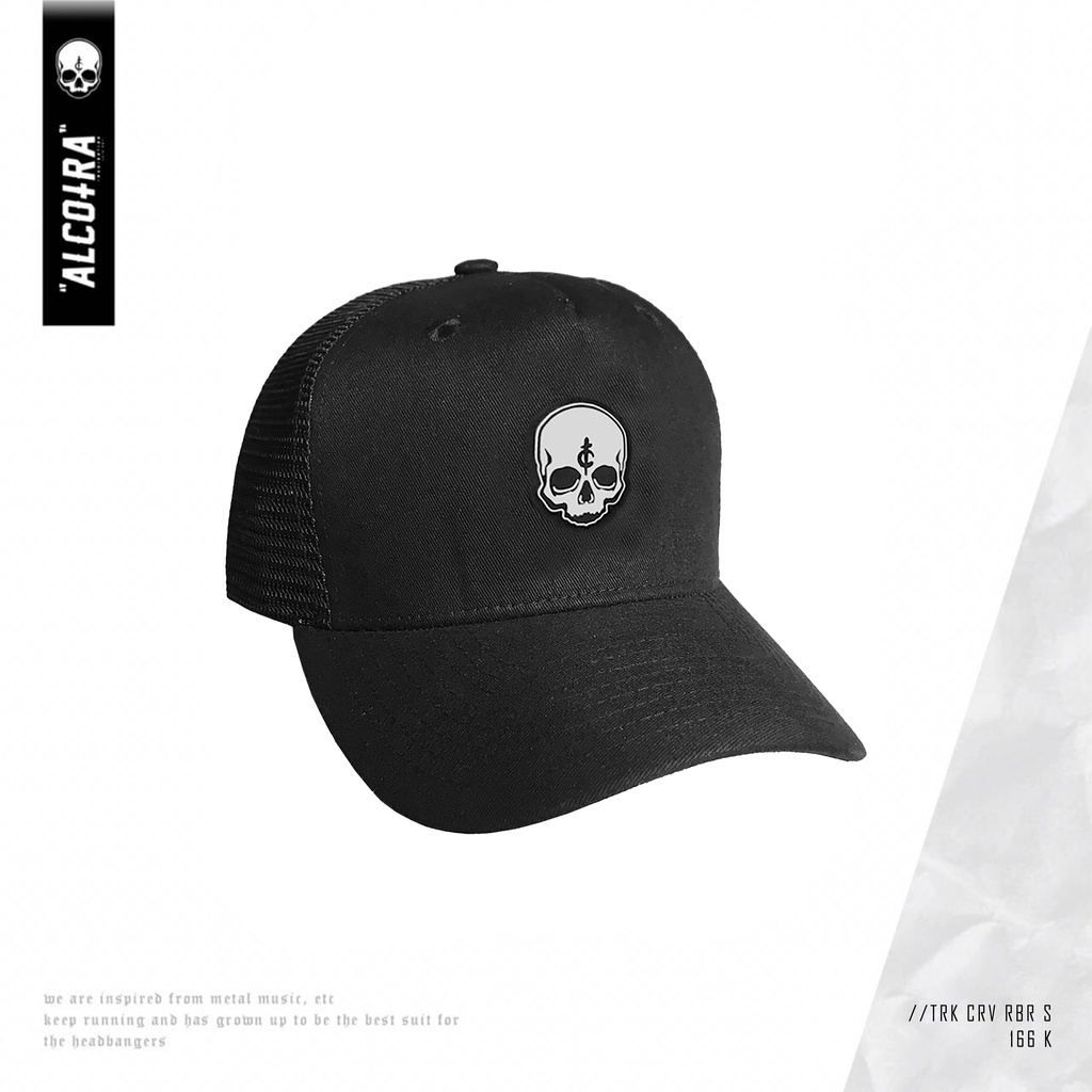 TRK CRV RBR S // TRUCKER LENGKUNG RUBBER SKULL SMALL