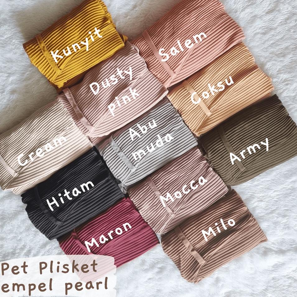 Jilbab Bergo Pet Plisket Rempel Mutiara Tali Ceruty Babydoll [Prb31au22p]