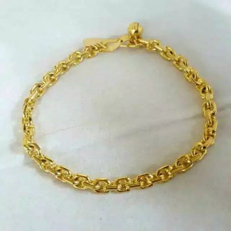 Gelang nuri lapis emas 24k