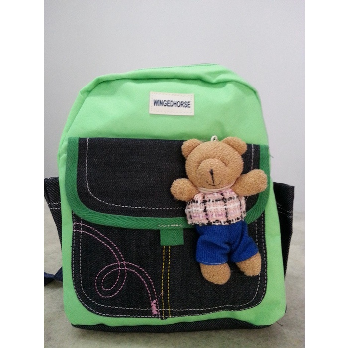 Limited Tas ransel Teddy Bear hijau