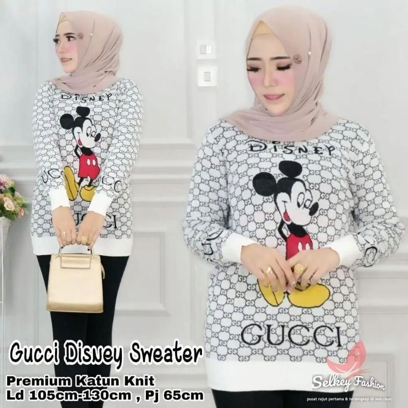 ATASAN SWEATER GUCI DISNEY MICKY MOUSE / GUCCI DISNEY SWEATER