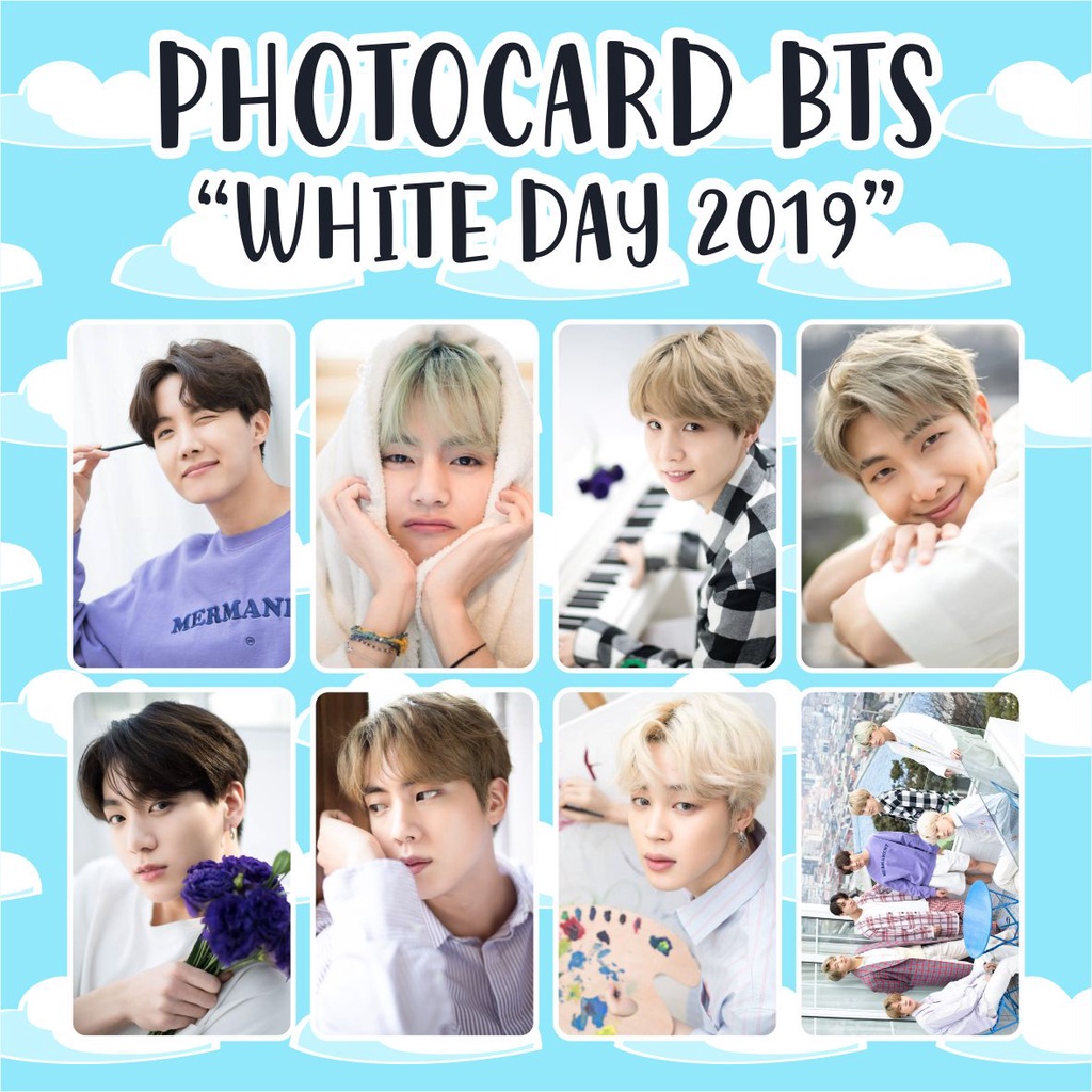 (READY STOCK) PHOTOCARD BTS WHITE DAY 2019 - SOUVENIR KPOP MURAH UNOFFICIAL