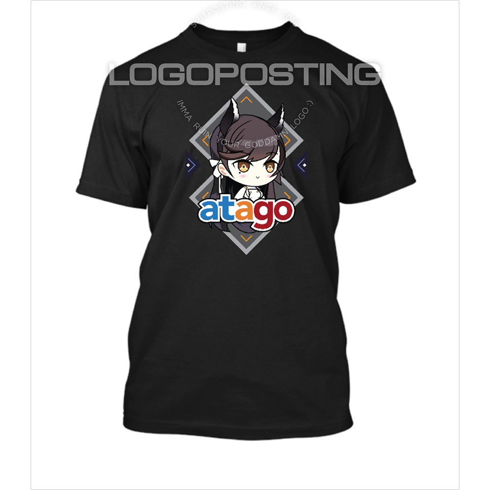 ATAGO - Kaos Tshirt Logoposting Trivago Azur Lane Waifu Kapal