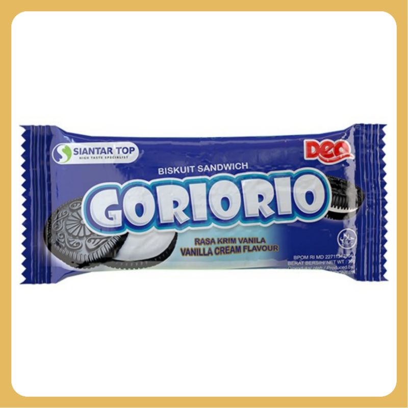 

Goriorio Biskuit Sandwich Vanilla 12 gram - 1 pcs