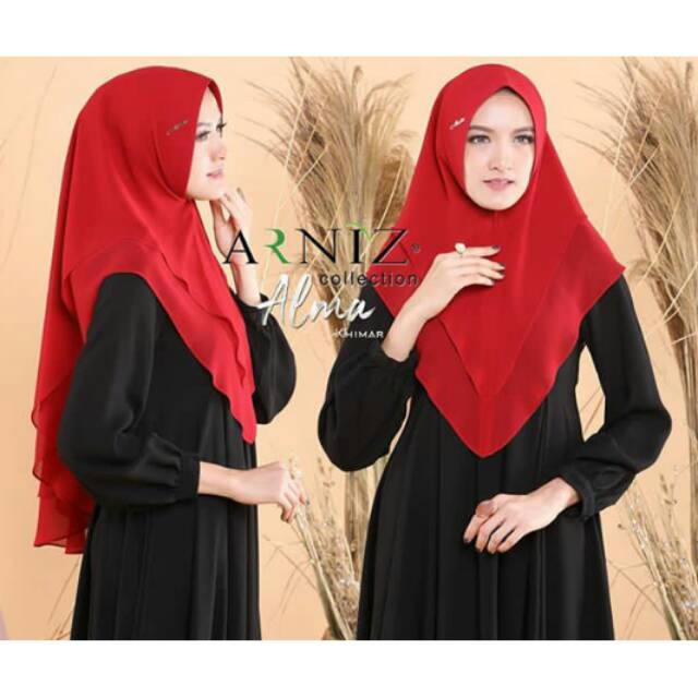 Khimar Alma Plat Original by Arniz