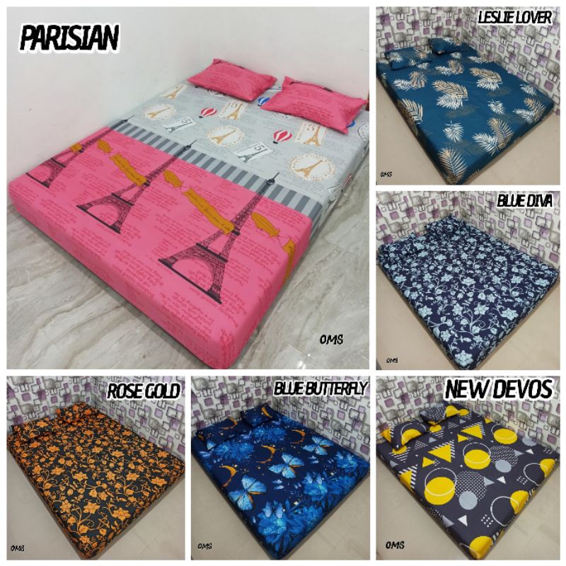 [Murah]Sprei homemade bunga elegant tidur nyenyak