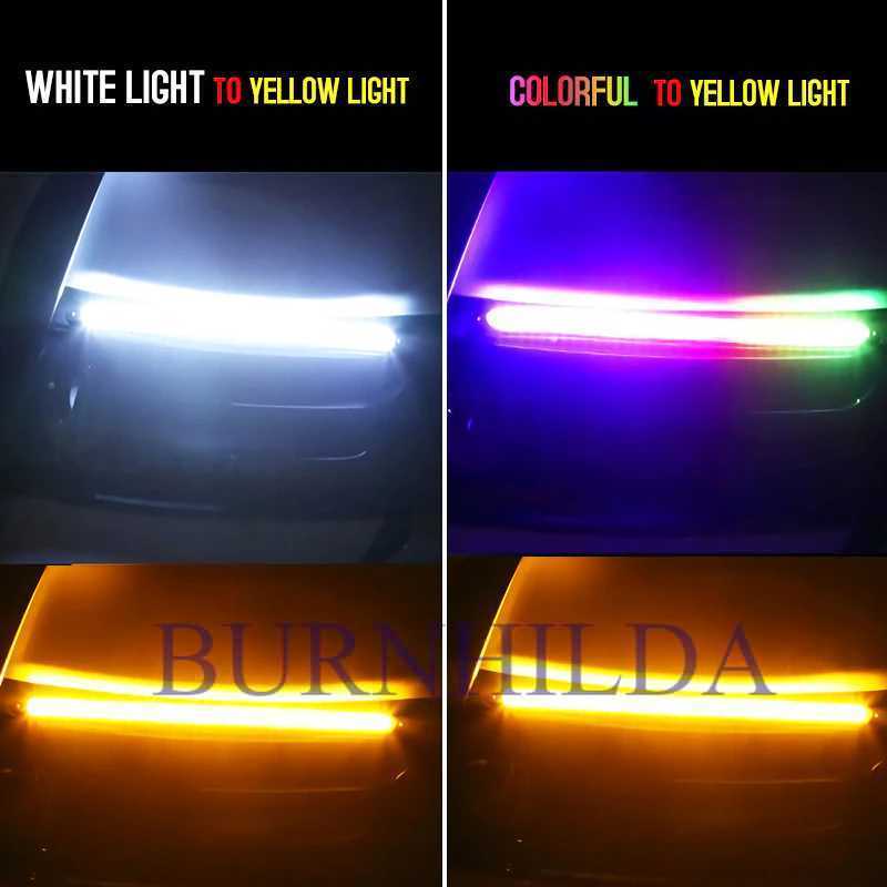 Lampu LED Mobil Running Light Strip 23.5 cm 2 PCS accesoris mobil burnhilda