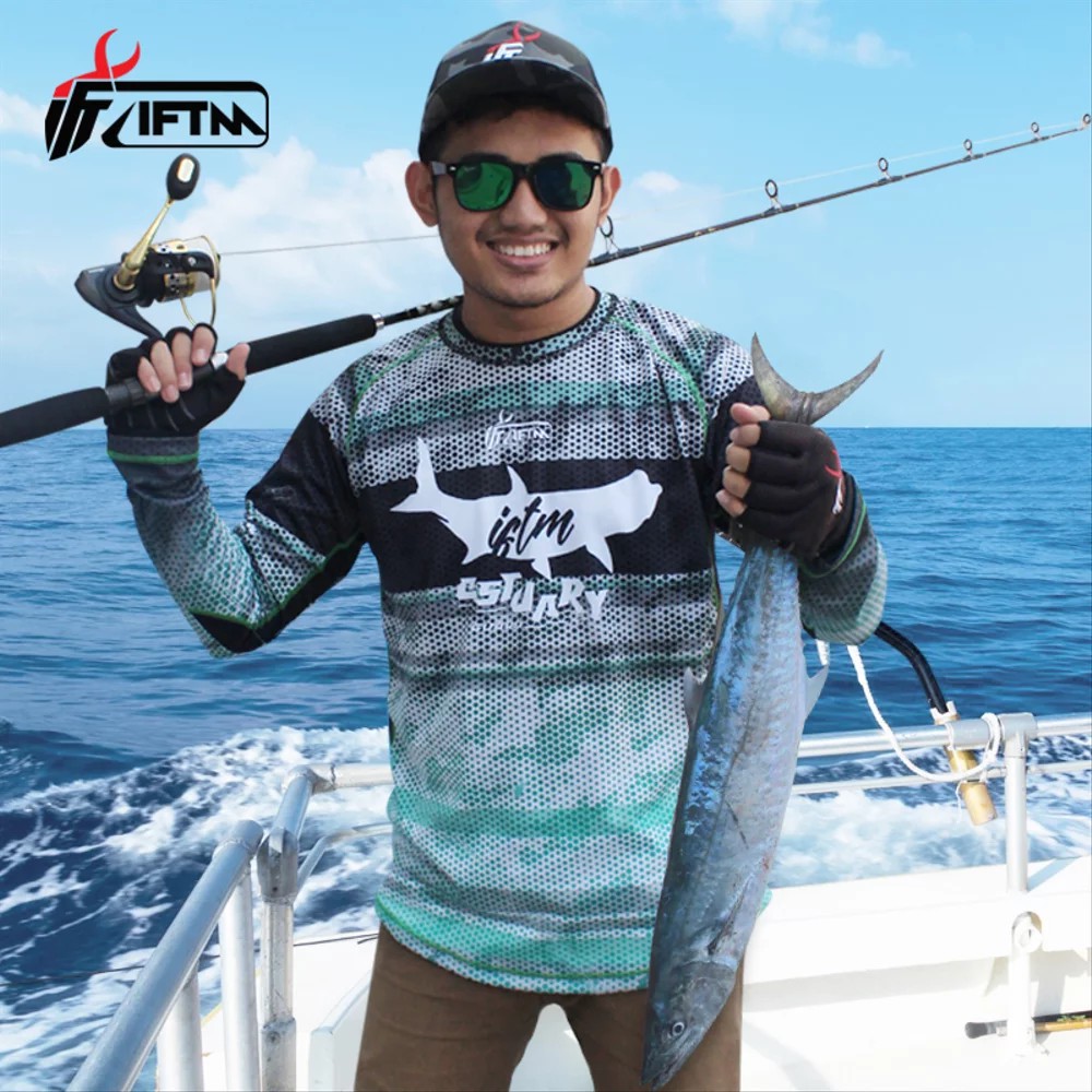New Pakaian Atasan Baju Mancing Lengan Panjang Pria Jersey IFTM ESTUARY GUARD  UV Protection  mancin