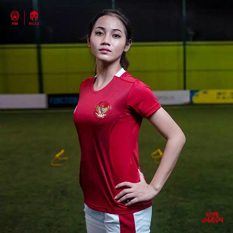 MILLS Timnas Indonesia Jersey Home Women Player Issue 22017GR Red