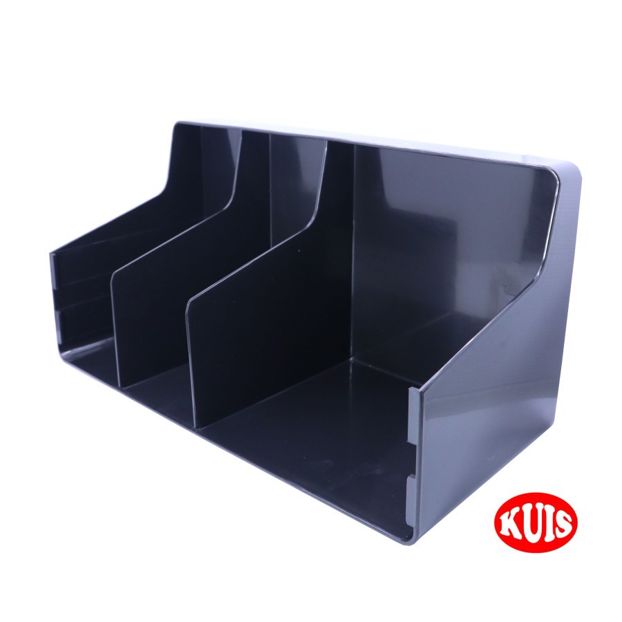 Coffee Bar Caddy Organizer Isi 3 Slot / Tempat Penyimpanan Serbaguna / Rak Penyimpanan Serbaguna