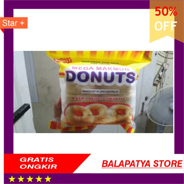 

Donat Kentang Tino Pelangi Donuts Original 500gr Potato Donut Plus Gula Frozen Beku Tinos