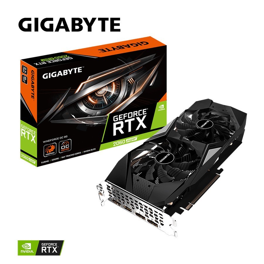 GIGABYTE GeForce RTX 2060 SUPER WINDFORCE OC 8GB GDDR6 - VGA Card