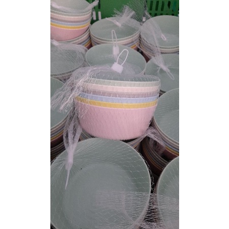 Mangkok Macaron Set isi 6pcs Mangkok Plastik 6pcs Mangkok Pastel