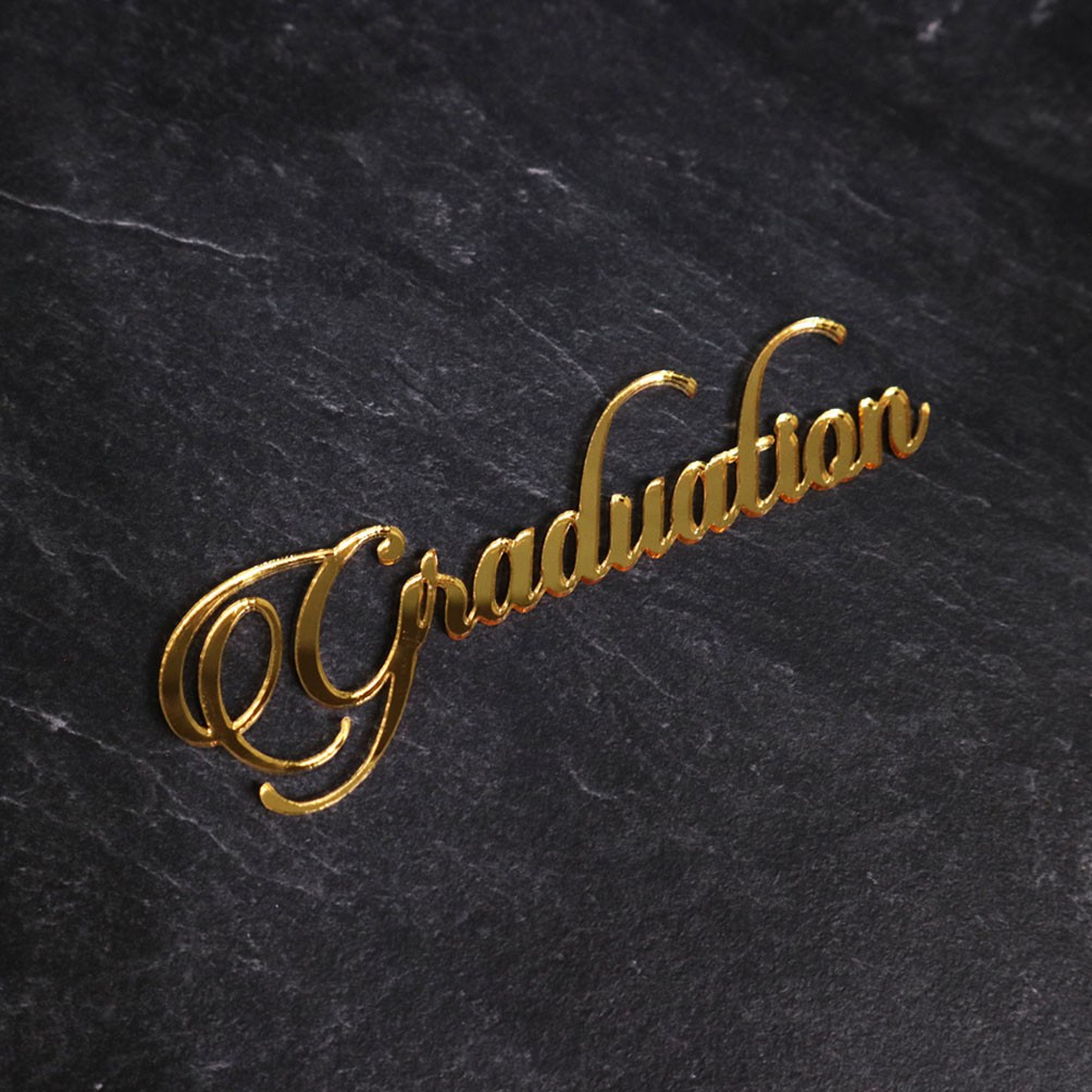 Graduation | Chipboard Letter | Tulisan Akrilik | Dekorasi Scrapbook