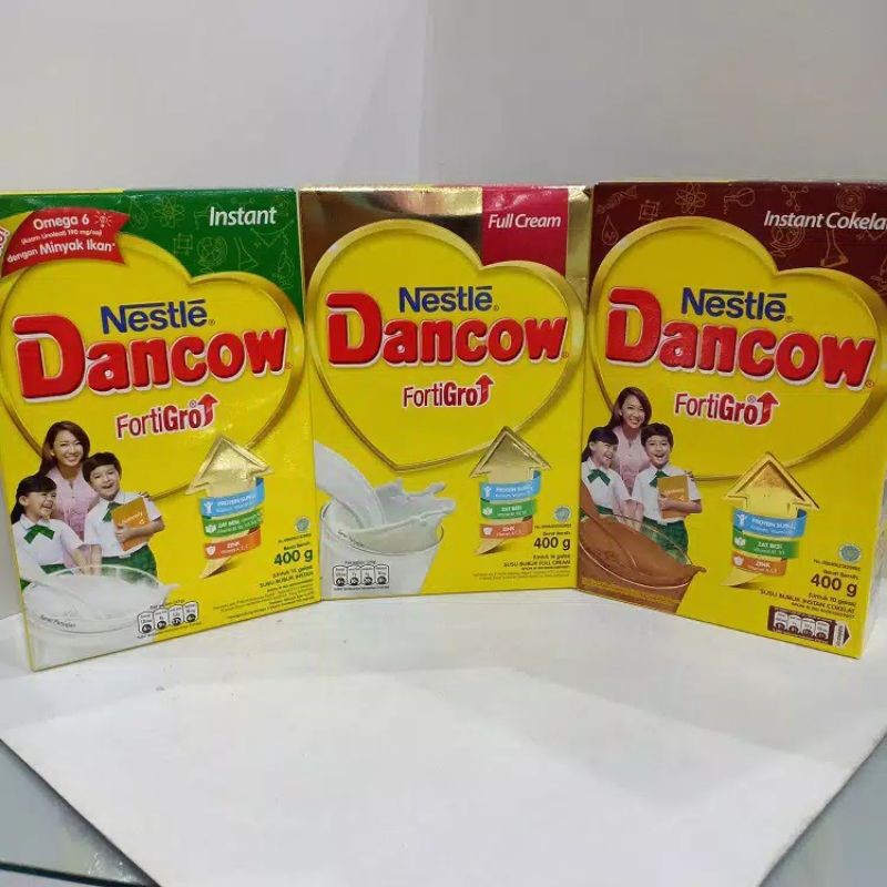 

Dancow Fortigro 400gr Coklat, Full Cream, Instant