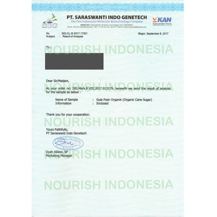 Nourish Indonesia, Organic Cane Sugar 500 gr