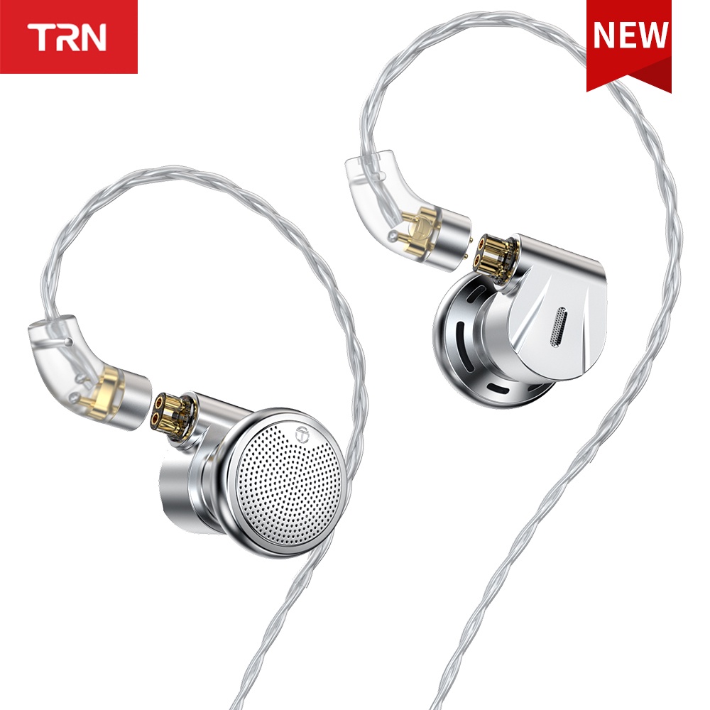 Trn EMX Earphone In Ear Bass Dinamis Kepala Flat Bahan Metal 14.2mm Untuk EMA CS2 TN