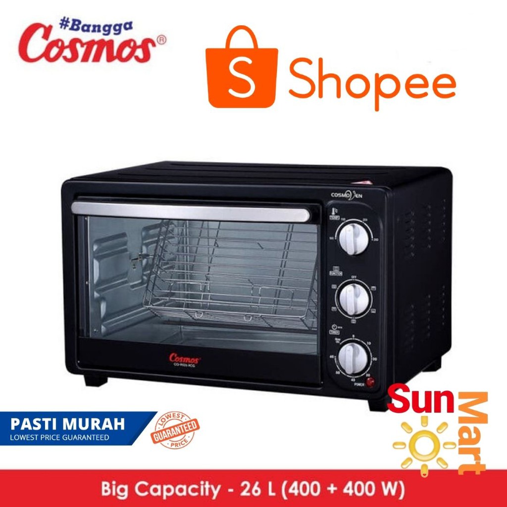 Oven Listrik Cosmos 26 Liter CO 9926 RCG Pemanggang Kue Roti Ayam Jumbo Low watt