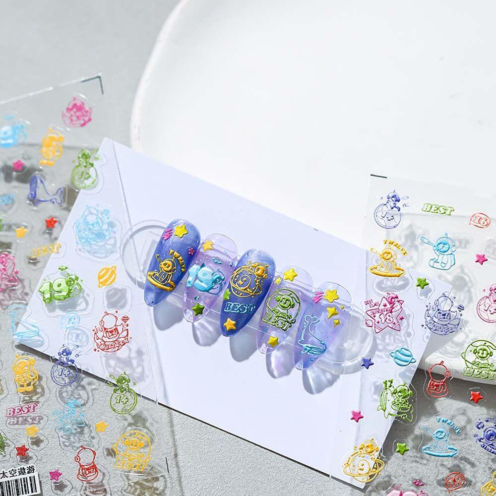 Stiker Kuku Motif Kartun Mickey Minnie Mouse Gaya Jepang Untuk Dekorasi Nail Art