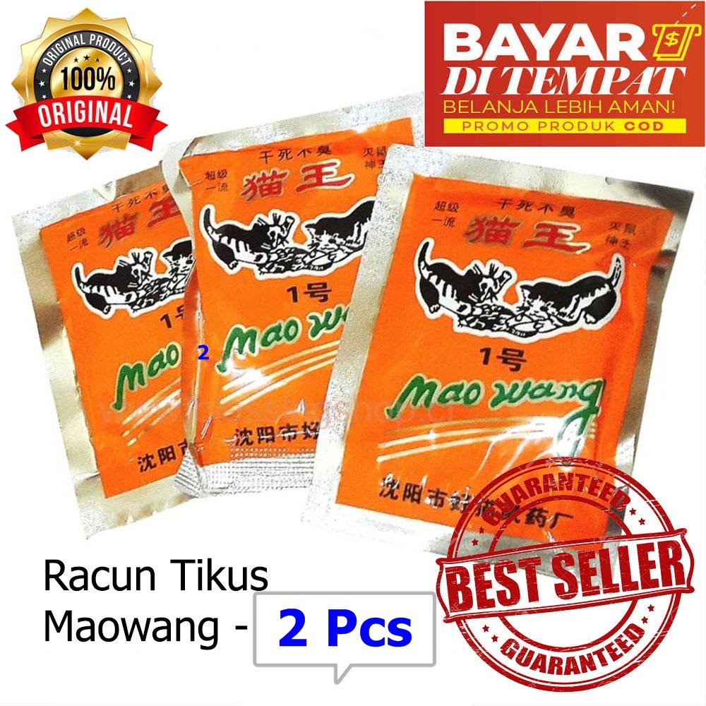 Racun Tikus Mao Wang Orange Ampuh / Pembasmi Pemusnah Tikus Efektif Maowang - 2 PCS