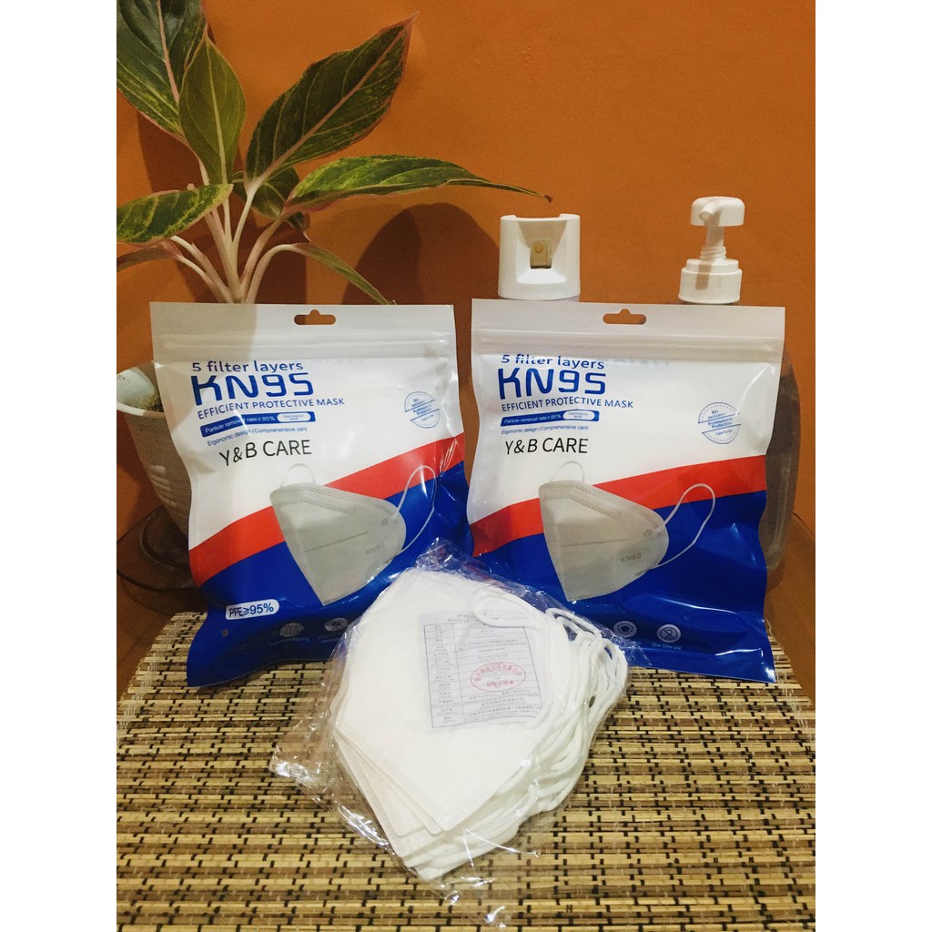 Y&B Masker KN95 5 FILTER - Putih (10Pcs)