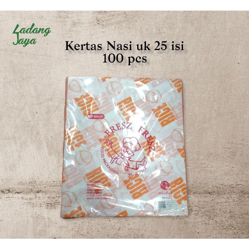 

Kertas Nasi Rice Paper uk 25 bungkus bento