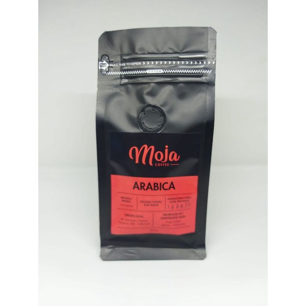 

Kopi Arabica Bubuk/Ground Coffee, 250 gram, Pupuan-Bali (Moja Coffee Indonesia)