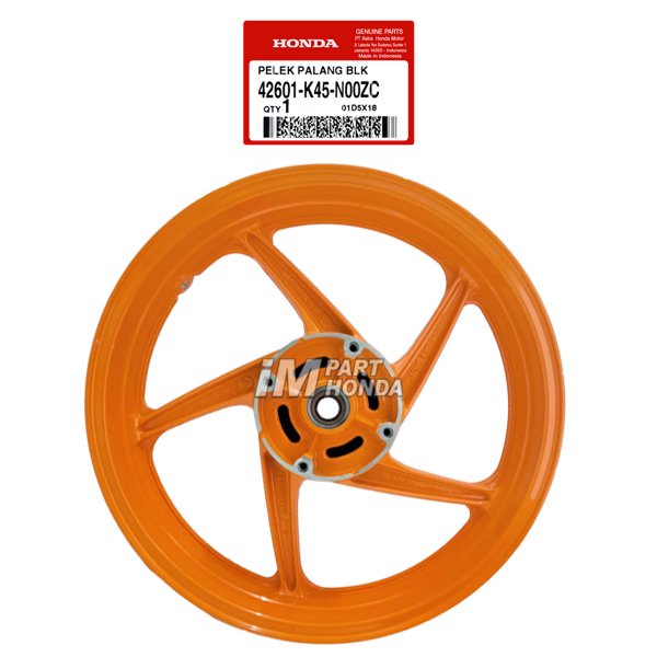 42601-K45-N00ZC Velg Racing Belakang CBR 150 R K45A Repsol Orange