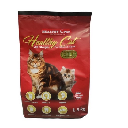 Healthy pet / cat food all life stage for kitten &amp; adult 1.5kg freshpack makanan kucing fresh pack