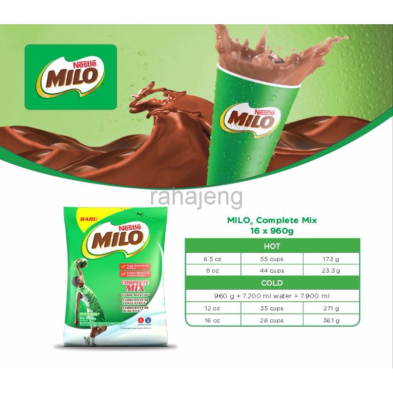 

MILO Hot Mix 960gr Nestle Professional