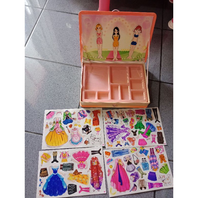 mainan anak perempuan edukasi bongkar lepas bepe BP pakai magnet fashion